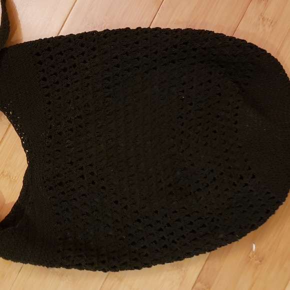 Black crochet purse bucket style - Picture 4 of 10